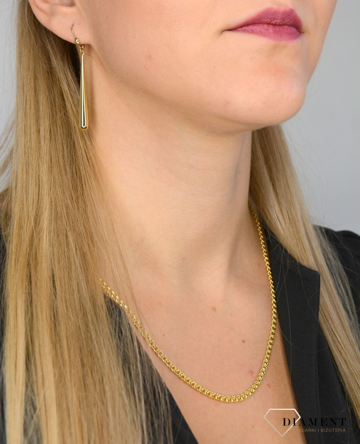 Złoty łańcuszek 585 o szerokości 3,5 mm ✅ Złoty łańcuszek został wykonany z najwyższej jakości złota próby 585. ✅.jpg